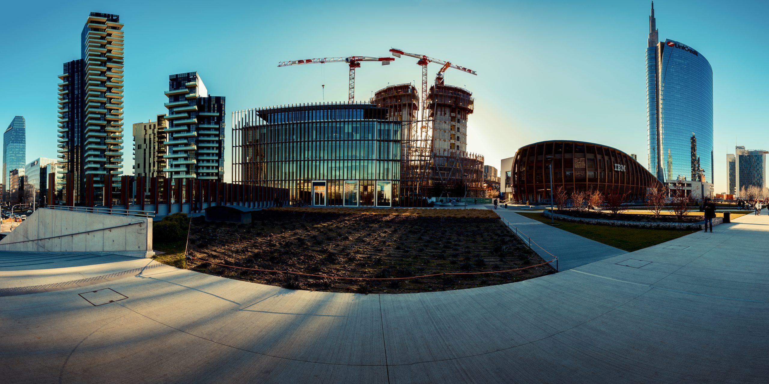Milan,,Italy,-,February,2020:,Construction,Site,Of,The,New